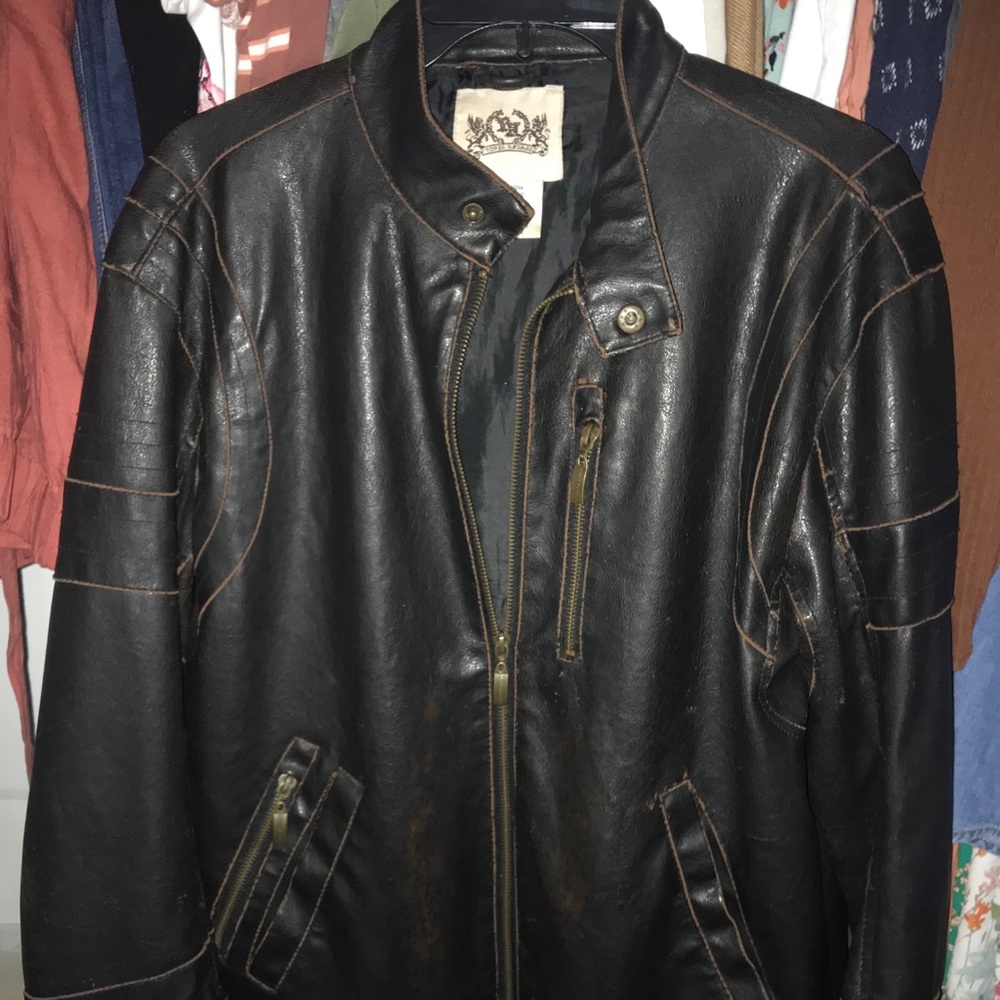 Men’s Toxic Hazard leather jacket